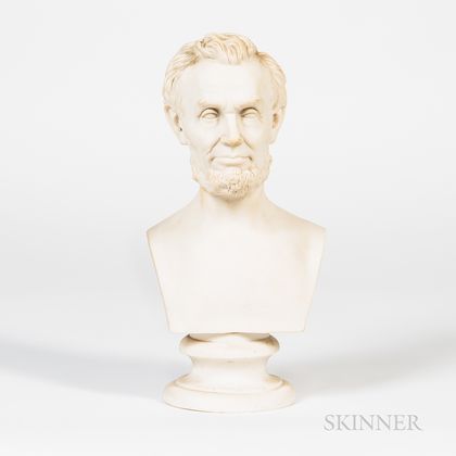 Parianware Bust of Abraham Lincoln
