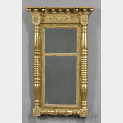 Classical Wood and Gilt-gesso Mirror