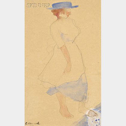 Charles Henry Demuth (American, 1883-1935) Blue Hat