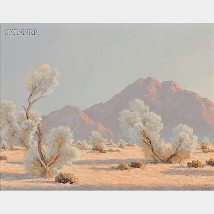 John William Hilton (American, 1904-1983) Two Desert Views: Warm Afternoon