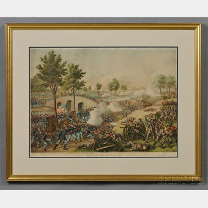 Color Kurz & Allison Print Battle of Antietam