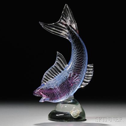 Fish Sculpture Attributed to Barbini 
