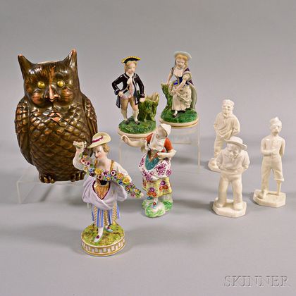 Eight Mostly Royal Worcester Porcelain Figures