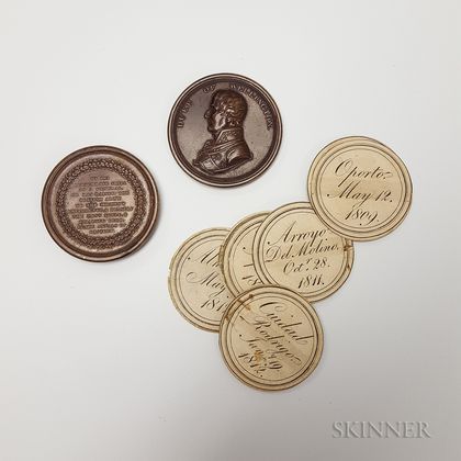 1815 Duke of Wellington Medal-form Copper Box