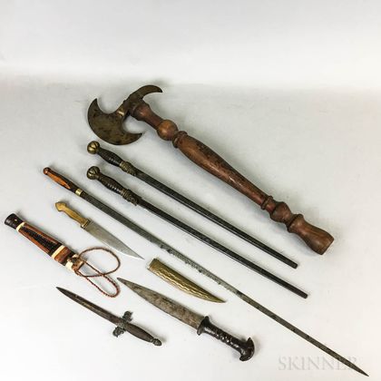 Six Bladed Weapons and an Axe