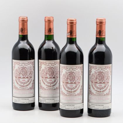 Chateau Pichon Baron 1990, 4 bottles 