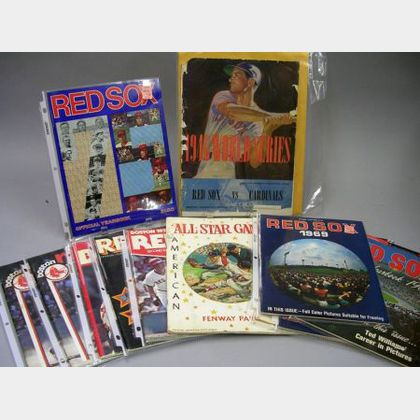 Collection of Boston Red Sox Programs and Yearbooks