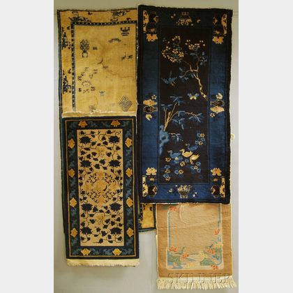 Four Chinese Scatter Rugs