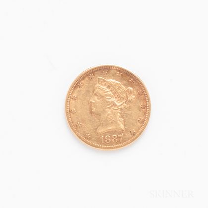 1887-S $10 Liberty Head Gold Coin