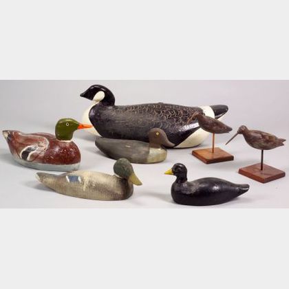 Seven Carved and Painted Decoys