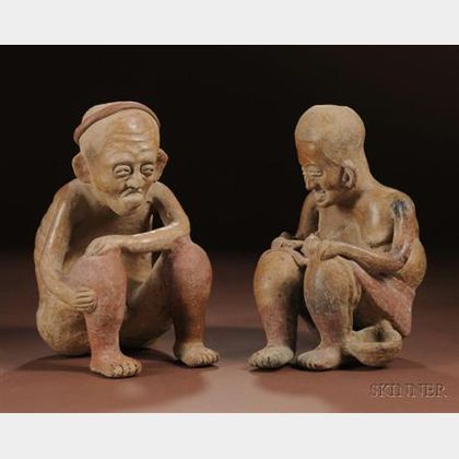 Pre-Columbian Pottery Couple with Child
