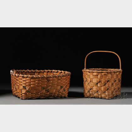 Two Northeast Splint Baskets