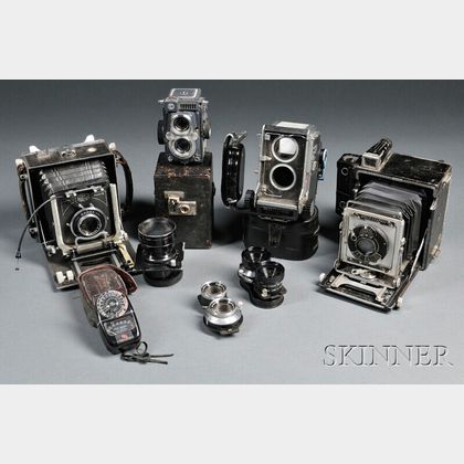 Collection of Medium and Large Format Cameras and Lenses