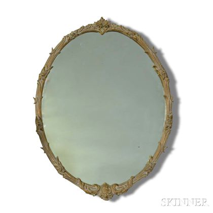 Pair of French-style Carved and Gilt Mirrors