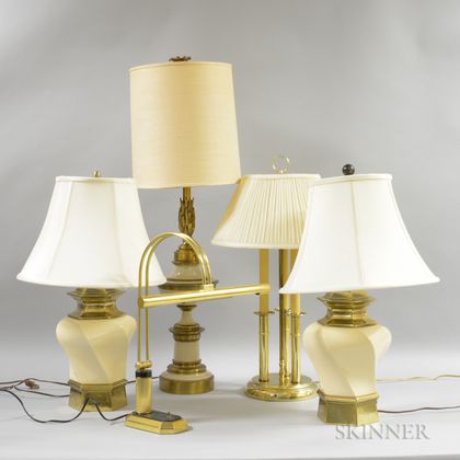 Group of Mid-Century Modern Table and Desk Lamps