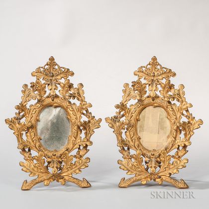 Pair of Gilt-bronze Table Frames