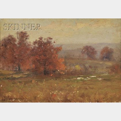 Joseph H. Greenwood (American, 1857-1927) Hillside in Autumn