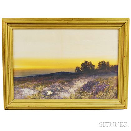 Frederick John Widgery (English, 1861-1942) Sunset Landscape