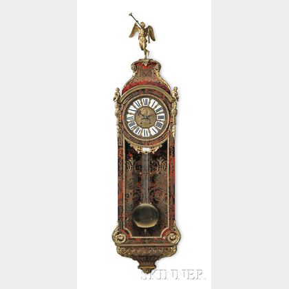 Large French Ormolu-mounted Boulle Wall Clock