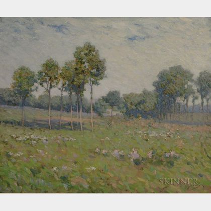 Jacob Wagner (American, 1852-1898) Spring Landscape
