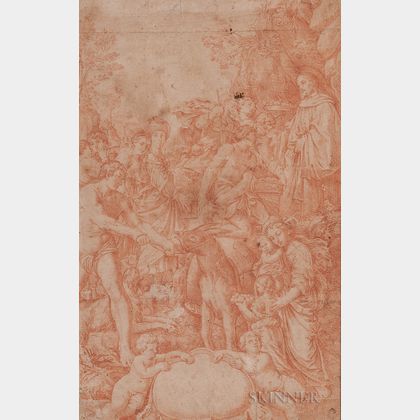 Italian School, 17th/18th Century A Procession of Biblical Personages