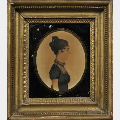 Portrait Miniature of a Lady in Profile