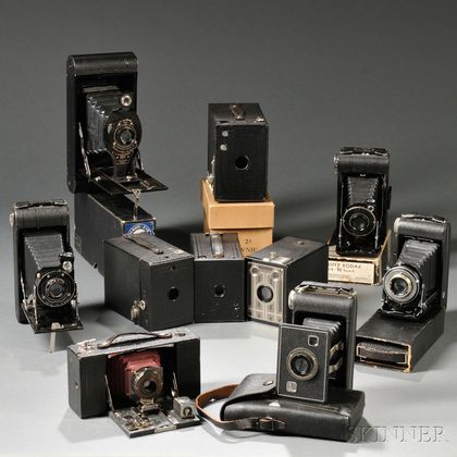 Ten Kodak Roll Film Cameras