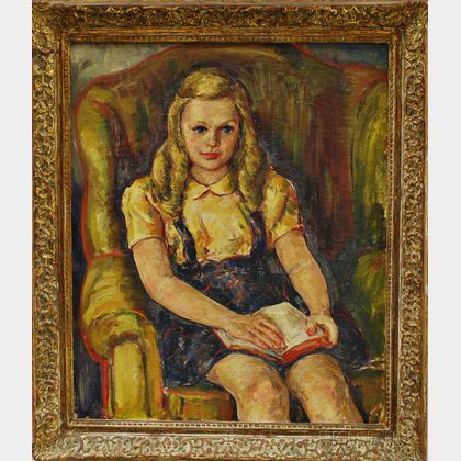 Attributed to Waldo Peirce (American, 1884-1970) Young Girl
