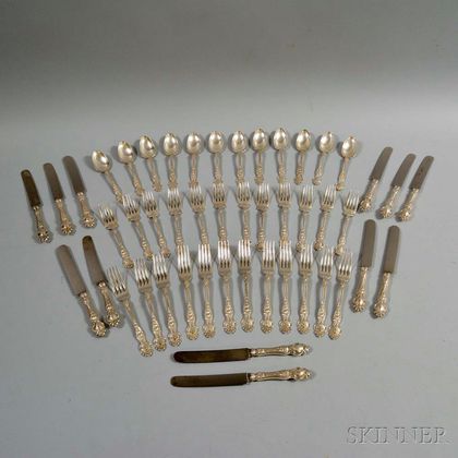 Wallace Sterling Silver Partial Flatware Service for Twelve
