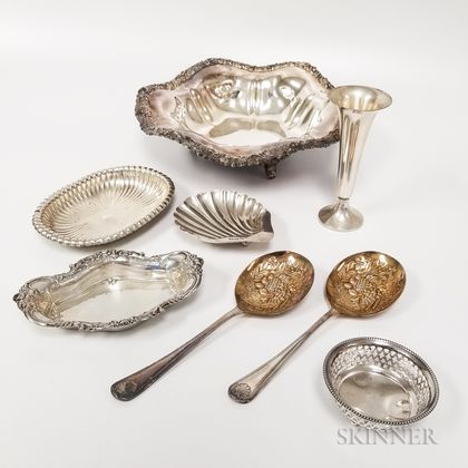 Group of Sterling Silver and Silver-plated Hollowware