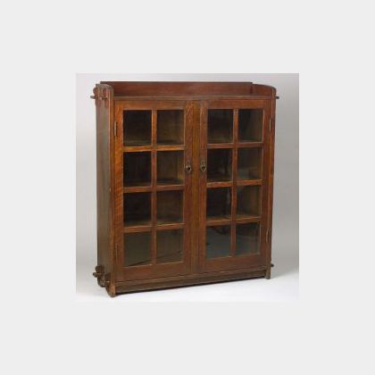 Gustav Stickley Oak Bookcase