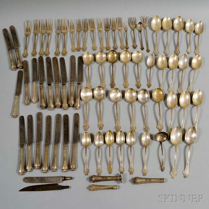Group of Whiting Manufacturing Co. "Burlington" Sterling Silver Partial Flatware Service