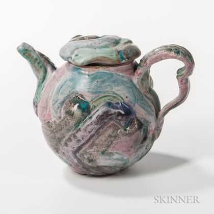 Makoto Yabe (1947-2005) Studio Pottery Teapot 