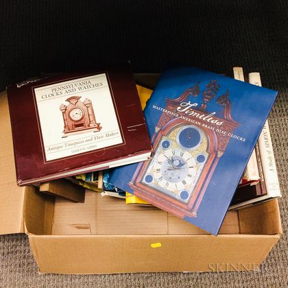 Box of Books on Antique Clocks and Related Timepieces
