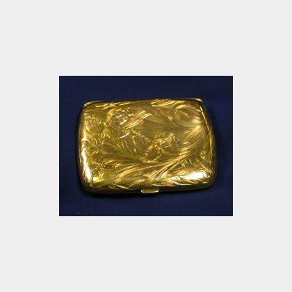Art Nouveau 14kt Gold Cigarette Case