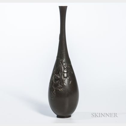 Bronze Bottle Vase