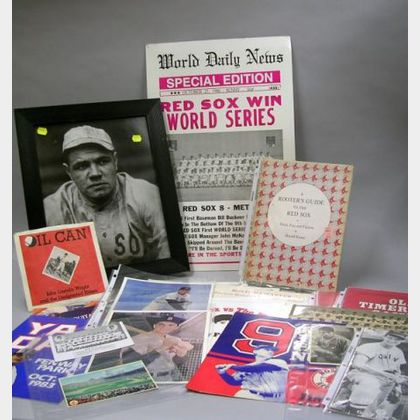 Collection of Boston Red Sox Related Items