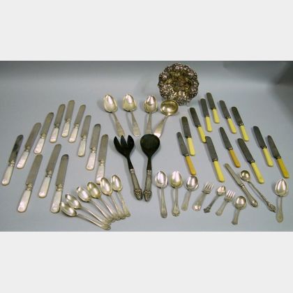 Sterling Silver Table and Assorted Flatware Items