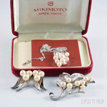 Group of Designer Sterling Silver and Pearl Jewelry
