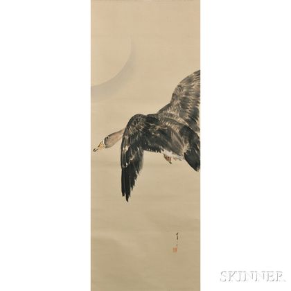Hanging Scroll Depicting a Goose