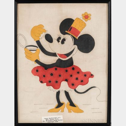 Framed Minnie Mouse Needlework Pattern