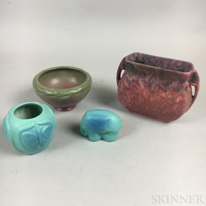 Four Art Pottery Items