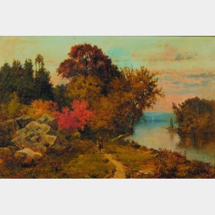 Joseph Morviller (American, 1800-1870) Autumn Landscape