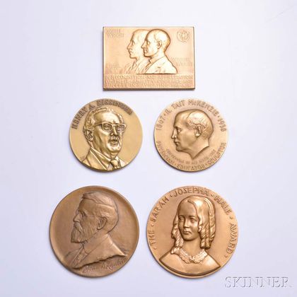 Twenty Assorted Bronze Medals