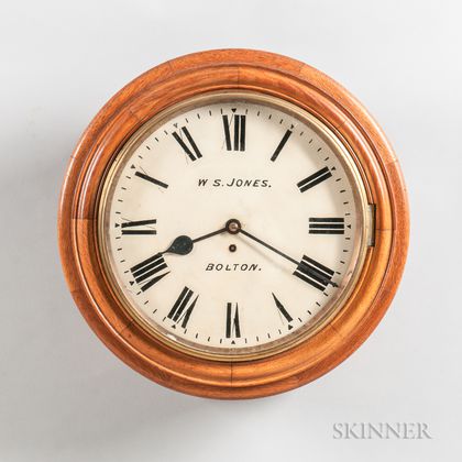 Chain Fusee Oak-cased Gallery Clock