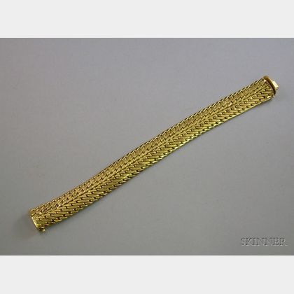 18kt Gold Woven Bracelet
