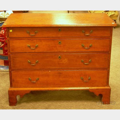 Chippendale Pine Four-Drawer Chest