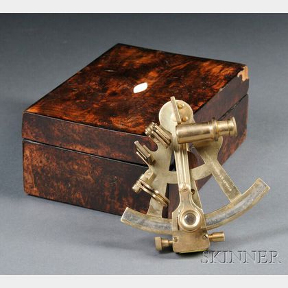Sold at auction Reproduction Stanley G.T. Turnstile 4-inch Brass Sextant  Auction Number 2623M Lot Number 77