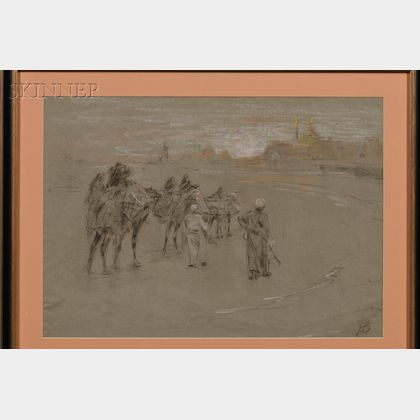 Henry Bacon (American, 1839-1912) Egyptian Scene.
