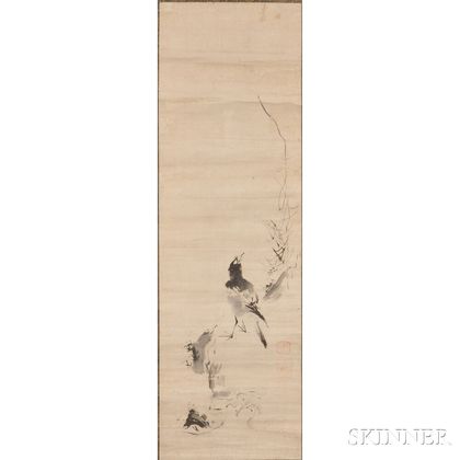 Hanging Scroll Depicting a Magpie